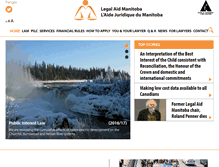 Tablet Screenshot of legalaid.mb.ca